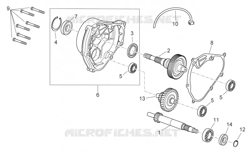 Transmission Aprilia APRILIA-SCOOTER 125 SPORT-CITY 2008  Sport City E3