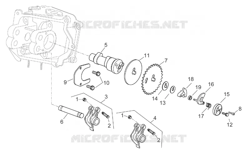 Camshaft Aprilia APRILIA-SCOOTER 200 SPORT-CITY 2004  Sport City E2