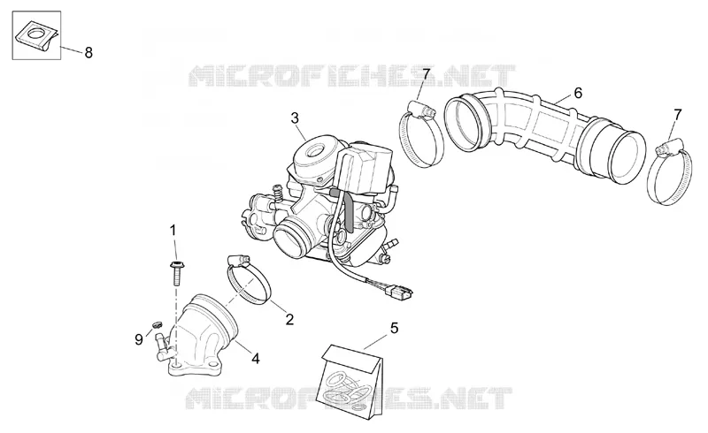 Carburettor I Aprilia APRILIA-SCOOTER 125 SPORT-CITY 2005  Sport City E2