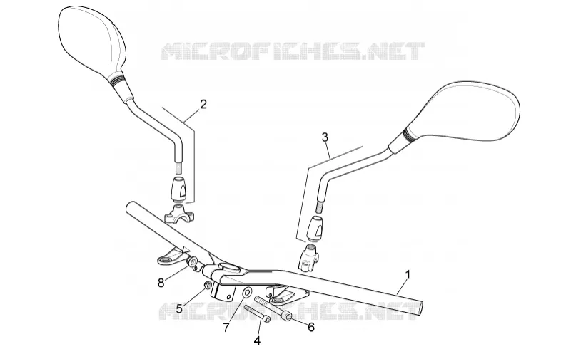 Handlebar Aprilia APRILIA-SCOOTER 125 SPORT-CITY 2005  Sport City E2