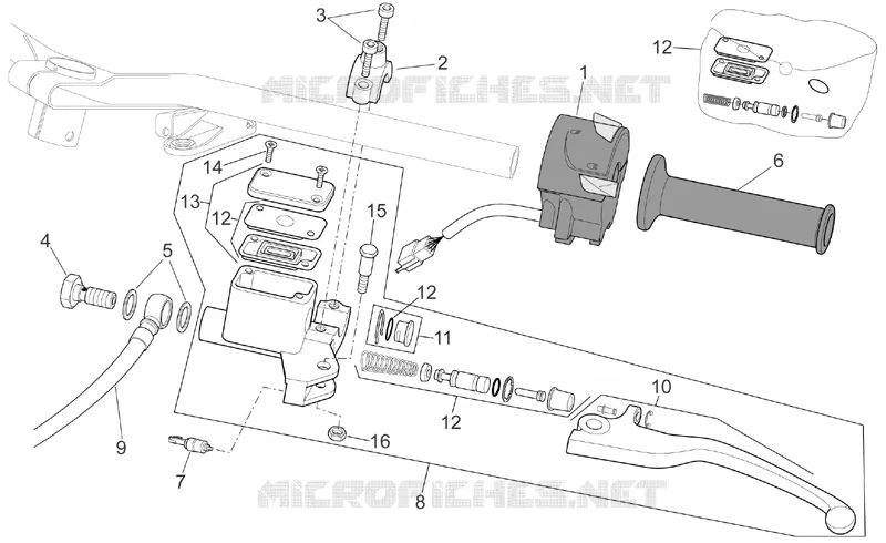 LH Controls Aprilia APRILIA-SCOOTER 125 SPORT-CITY 2006  Sport City E2