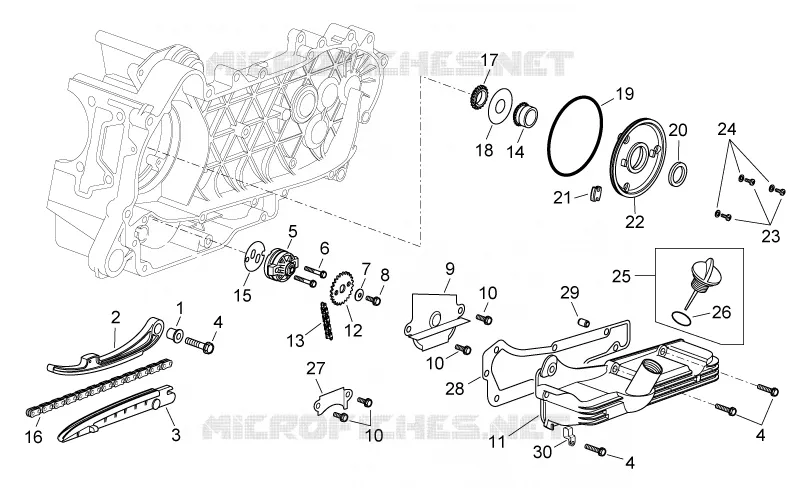 Oil pump Aprilia APRILIA-SCOOTER 125 SPORT-CITY 2005  Sport City E2