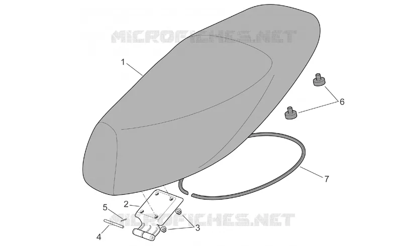 Saddle unit Aprilia APRILIA-SCOOTER 125 SPORT-CITY 2005  Sport City E2