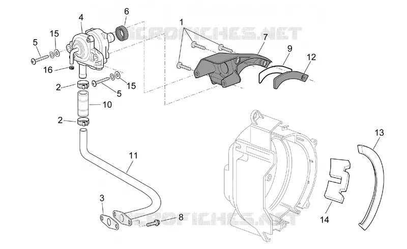 Secondary air Aprilia APRILIA-SCOOTER 125 SPORT-CITY 2005  Sport City E2