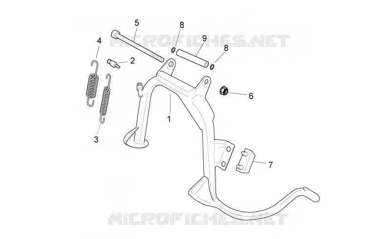 Central stand Aprilia APRILIA-SCOOTER 200 SPORT-CITY 2010  Sport City Cube carb E3