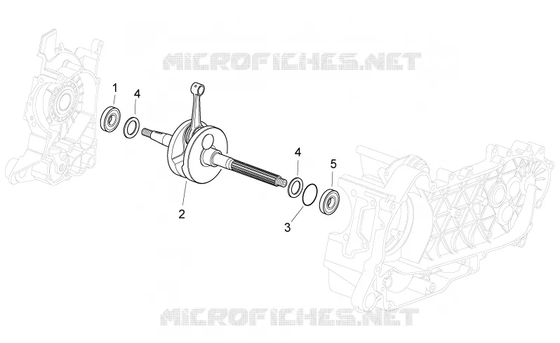 Drive shaft Aprilia APRILIA-SCOOTER 125 SPORT-CITY 2009  Sport City Cube carb E3