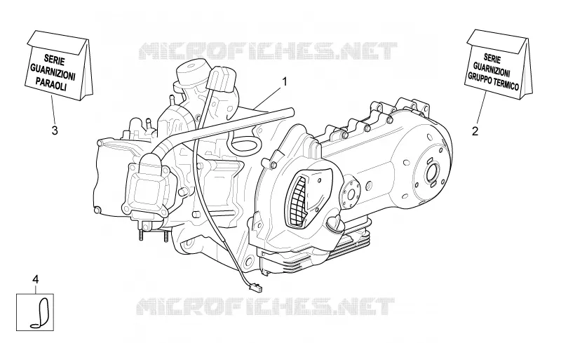Engine Aprilia APRILIA-SCOOTER 125 SPORT-CITY 2009  Sport City Cube carb E3