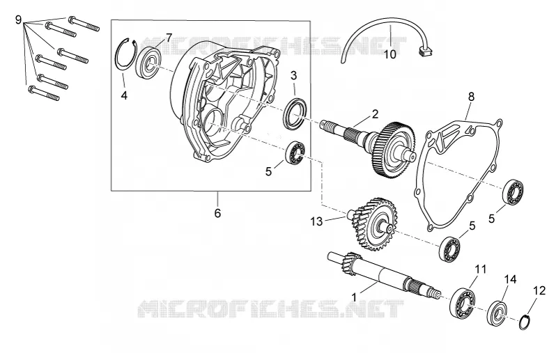 Transmission Aprilia APRILIA-SCOOTER 125 SPORT-CITY 2010  Sport City Cube carb E3