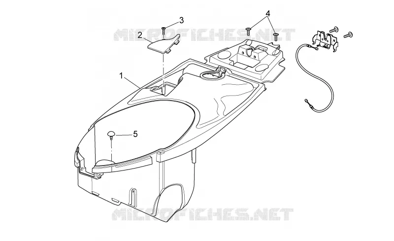 Undersaddle Aprilia APRILIA-SCOOTER 125 SPORT-CITY 2009  Sport City Cube carb E3