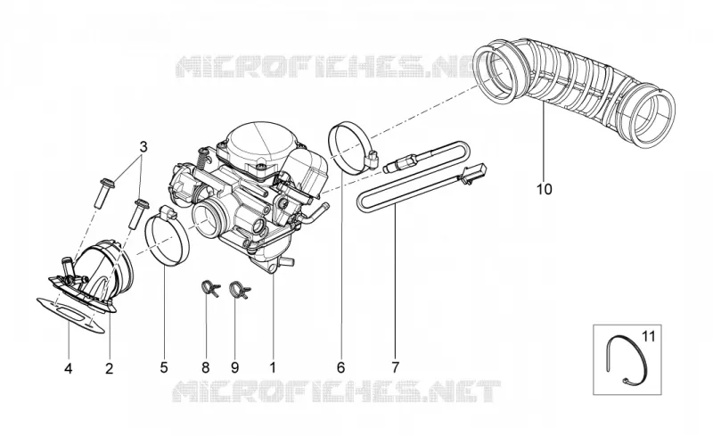Carburettor I Aprilia APRILIA-SCOOTER 125 SPORT-CITY 2009  Sport City ONE 4T E3