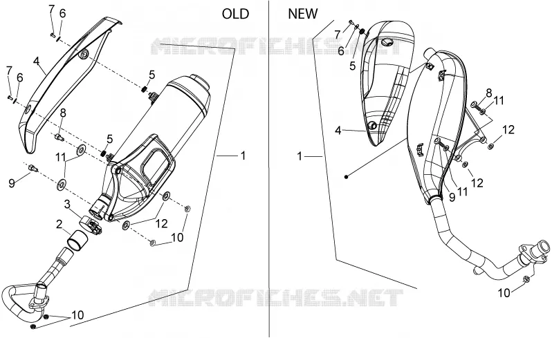 Exhaust unit Aprilia APRILIA-SCOOTER 125 SPORT-CITY 2010  Sport City ONE 4T E3