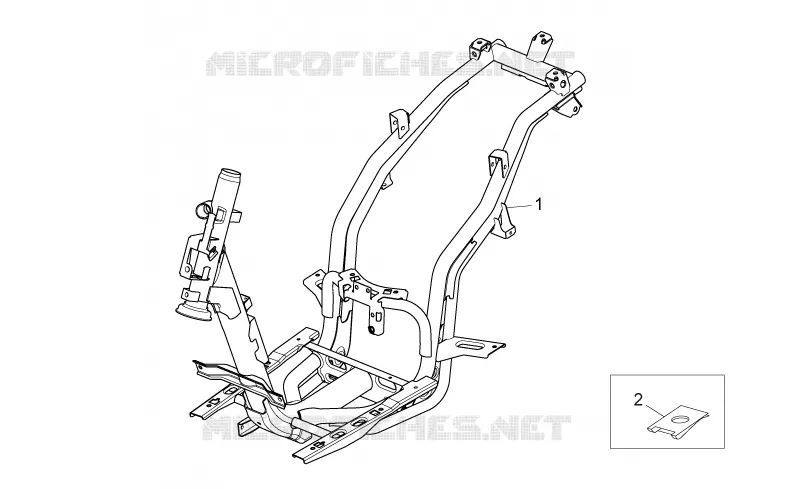 Frame Aprilia APRILIA-SCOOTER 125 SPORT-CITY 2008  Sport City ONE 4T E3