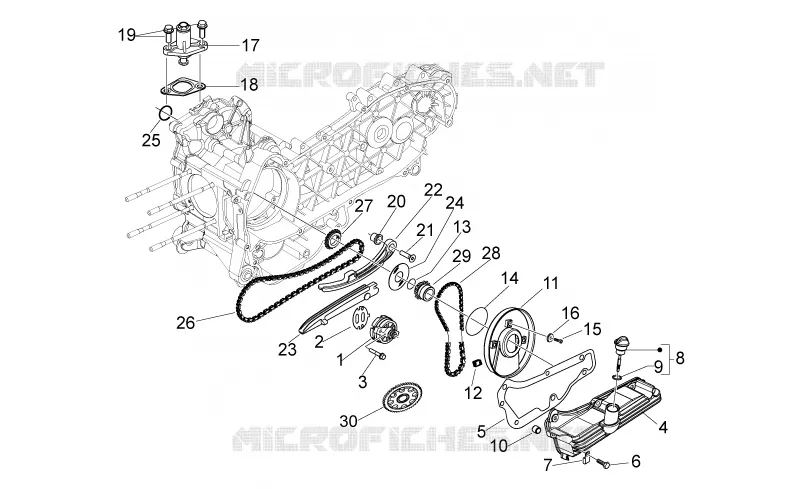 Oil pump Aprilia APRILIA-SCOOTER 125 SPORT-CITY 2010  Sport City ONE 4T E3