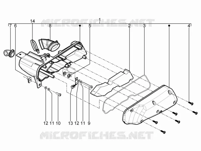 Air box Aprilia APRILIA-SCOOTER 50 SPORT-CITY 2009  Sport City ONE 2T 2V E3