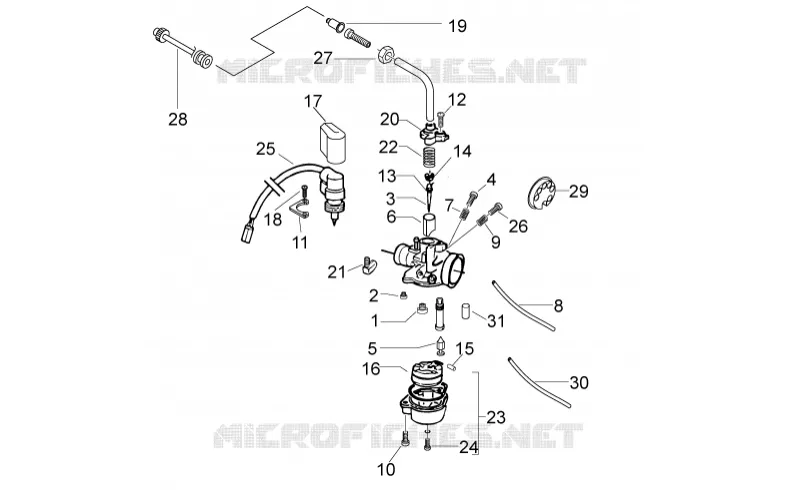 Carburettor II Aprilia APRILIA-SCOOTER 50 SPORT-CITY 2011  Sport City ONE 2T 2V E3