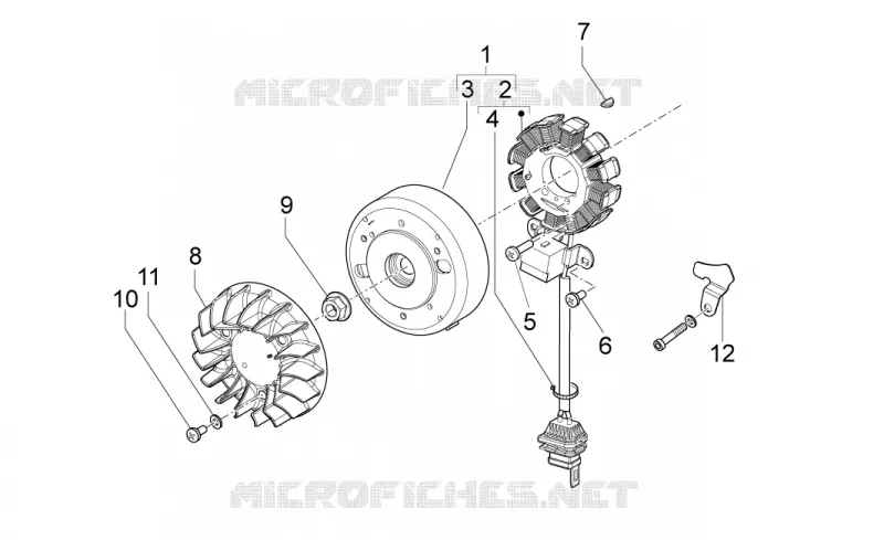 Cdi magneto assy Aprilia APRILIA-SCOOTER 50 SPORT-CITY 2009  Sport City ONE 2T 2V E3