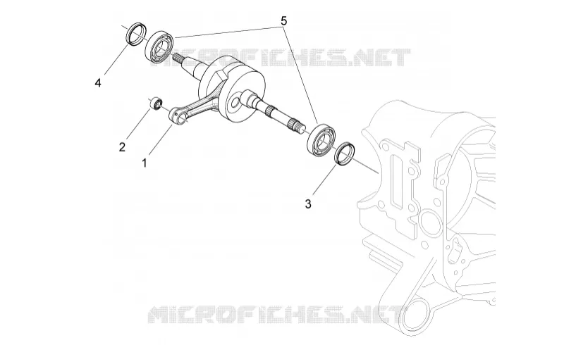 Drive shaft Aprilia APRILIA-SCOOTER 50 SPORT-CITY 2010  Sport City ONE 2T 2V E3