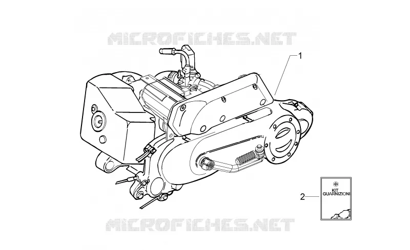 Engine Aprilia APRILIA-SCOOTER 50 SPORT-CITY 2010  Sport City ONE 2T 2V E3