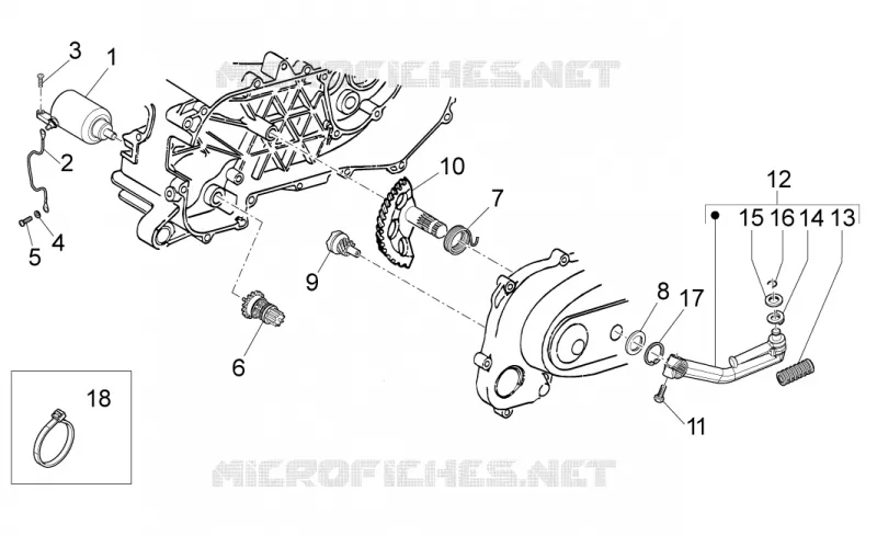 Starter motor Aprilia APRILIA-SCOOTER 50 SPORT-CITY 2011  Sport City ONE 2T 2V E3