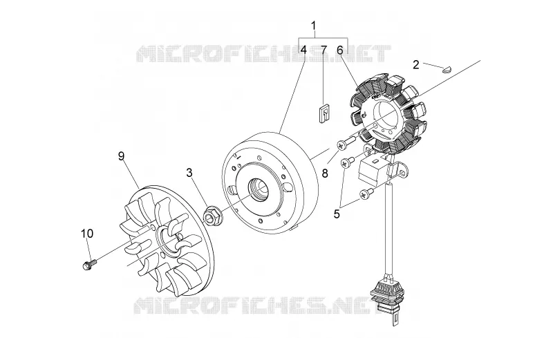 Cdi magneto assy Aprilia APRILIA-SCOOTER 50 SPORT-CITY 2009  Sport City ONE 4T 2V E2