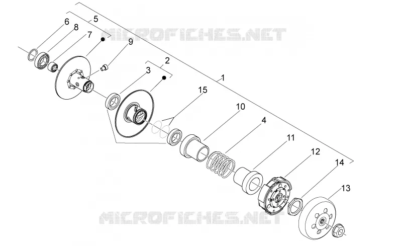 Clutch Aprilia APRILIA-SCOOTER 50 SPORT-CITY 2010  Sport City ONE 4T 2V E2
