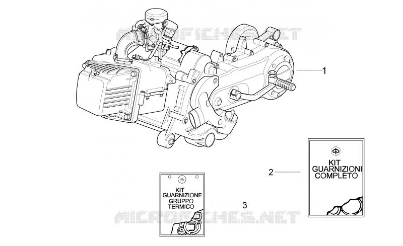 Engine Aprilia APRILIA-SCOOTER 50 SPORT-CITY 2009  Sport City ONE 4T 2V E2