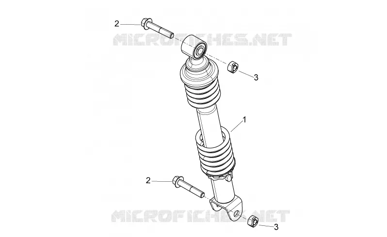 Rear shock absorber Aprilia APRILIA-SCOOTER 50 SPORT-CITY 2008  Sport City ONE 4T 2V E2