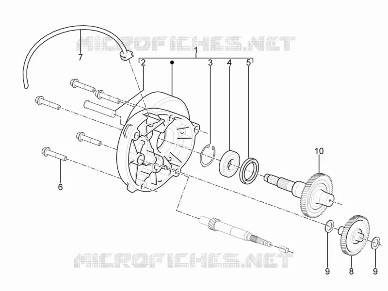 Transmission Aprilia APRILIA-SCOOTER 50 SPORT-CITY 2009  Sport City ONE 4T 2V E2