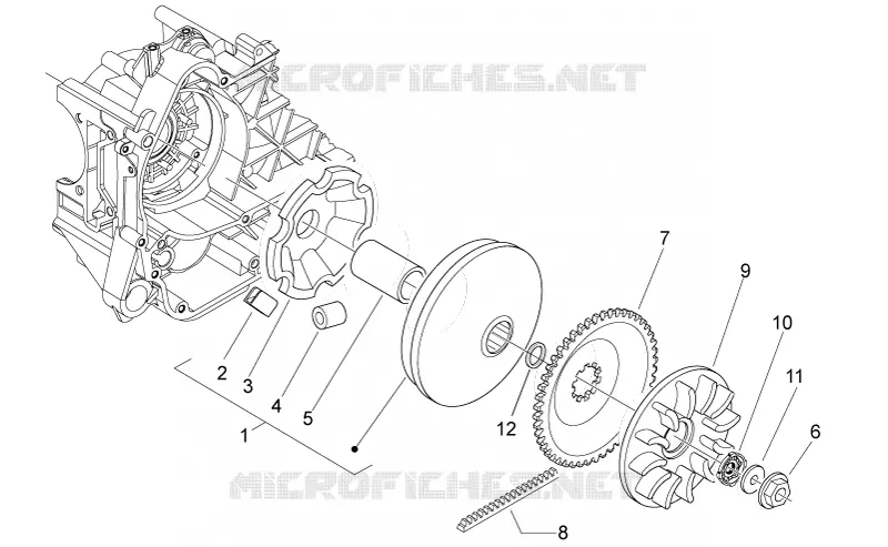 Variator Aprilia APRILIA-SCOOTER 50 SPORT-CITY 2010  Sport City ONE 4T 2V E2