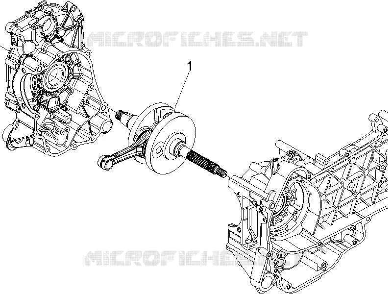 Drive shaft Aprilia APRILIA-SCOOTER 125 SPORT-CITY 2012  Sport City Street 4T 4V E3