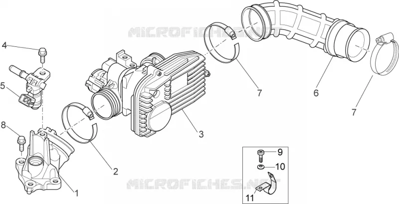 Throttle body Aprilia APRILIA-SCOOTER 300 SPORT-CITY 2012  Sport City Street 4T 4V E3