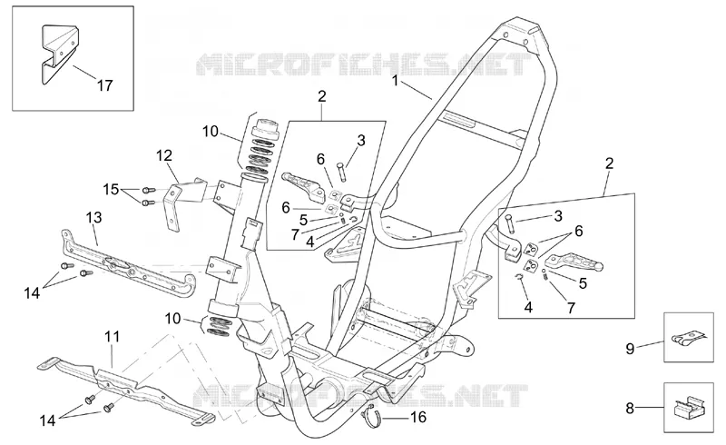 Frame Aprilia APRILIA-SCOOTER 150 SR 2000  SR