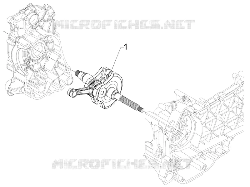 Crankshaft Aprilia APRILIA-SCOOTER 300 SR 2012  SR MAX