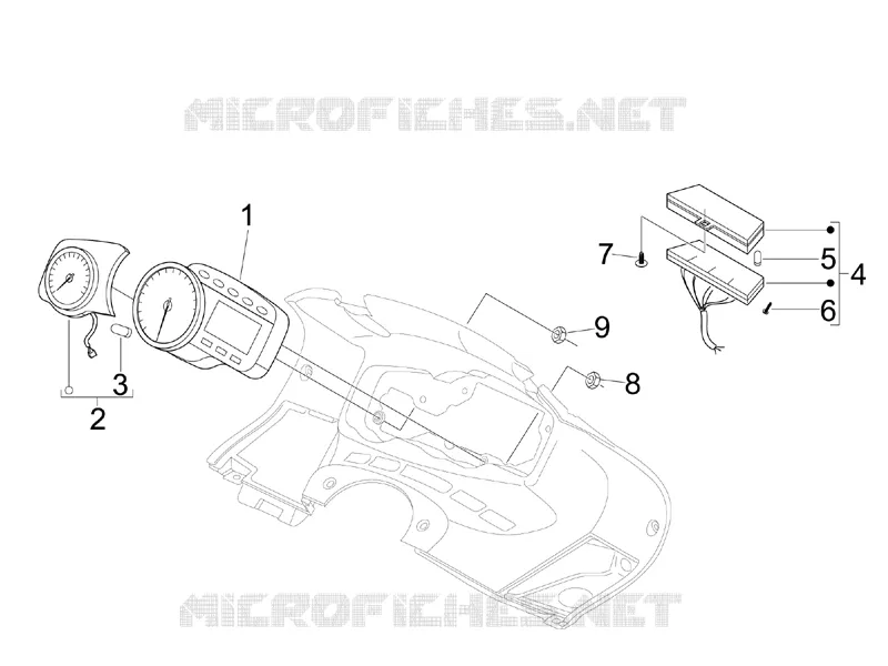 Meter combination - Cruscotto Aprilia APRILIA-SCOOTER 300 SR 2012  SR MAX