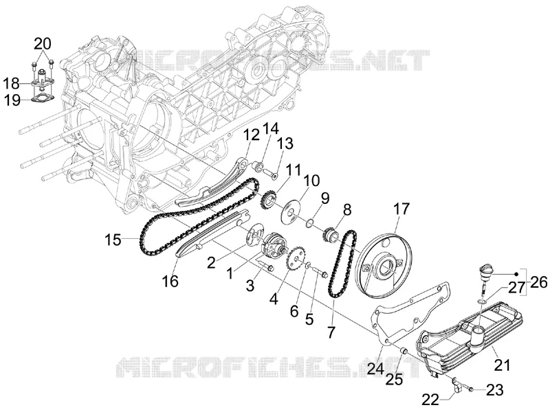 Oil pump Aprilia APRILIA-SCOOTER 300 SR 2012  SR MAX