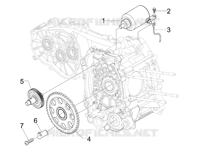 Stater - Electric starter Aprilia APRILIA-SCOOTER 300 SR 2013  SR MAX