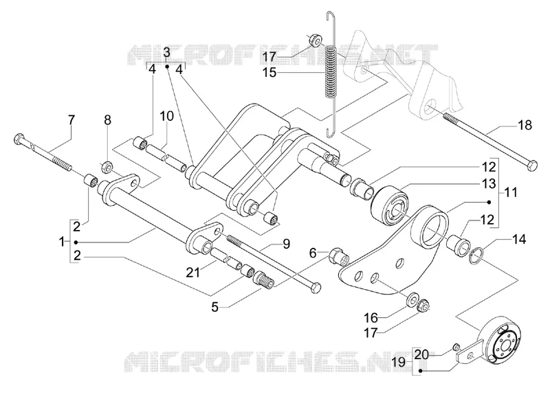 Swinging arm Aprilia APRILIA-SCOOTER 300 SR 2013  SR MAX