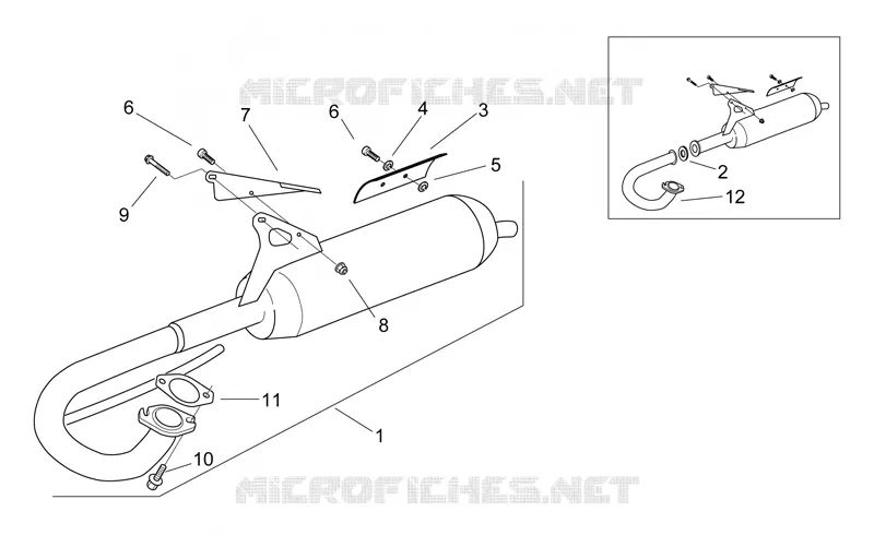  Barilotto  exhaust pipe Aprilia APRILIA-SCOOTER 50 SR 1999  SR AIR