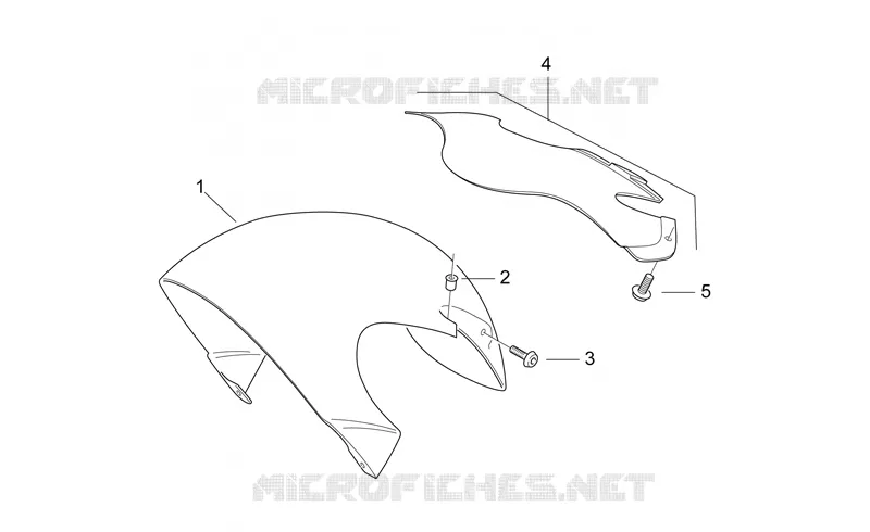 Front body V Aprilia APRILIA-SCOOTER 50 SR 1999  SR AIR