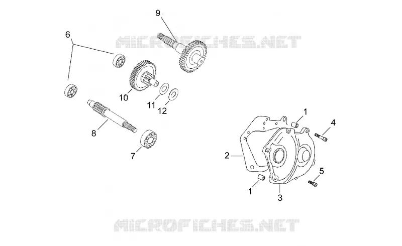 Transmission final drive Aprilia APRILIA-SCOOTER 50 SR 1997  SR AIR