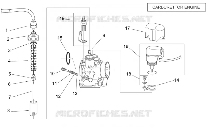 Carburettor I Aprilia APRILIA-SCOOTER 50 SR 2000  SR H2O (Ditech+Carb.)