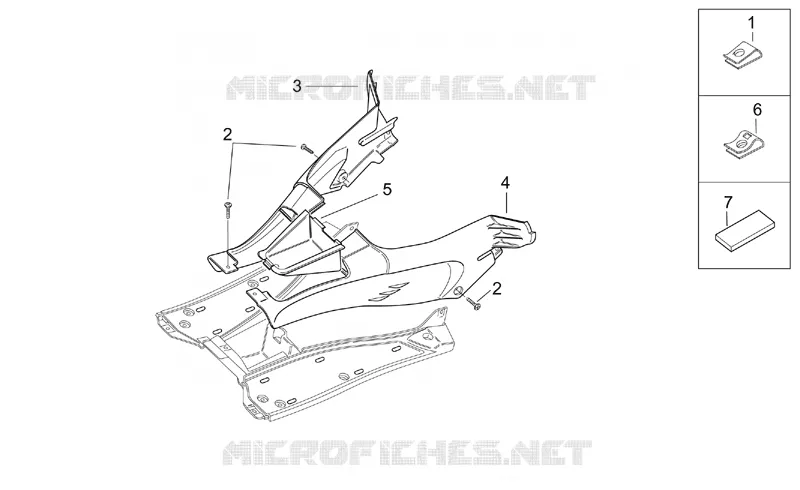 Central body I Aprilia APRILIA-SCOOTER 50 SR 2003  SR H2O (Ditech+Carb.)