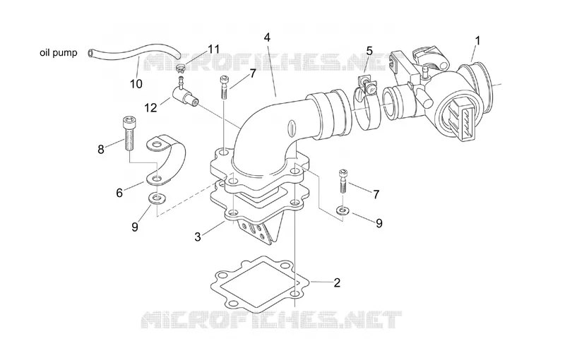 Throttle body (Ditech) Aprilia APRILIA-SCOOTER 50 SR 2004  SR H2O (Ditech E2)