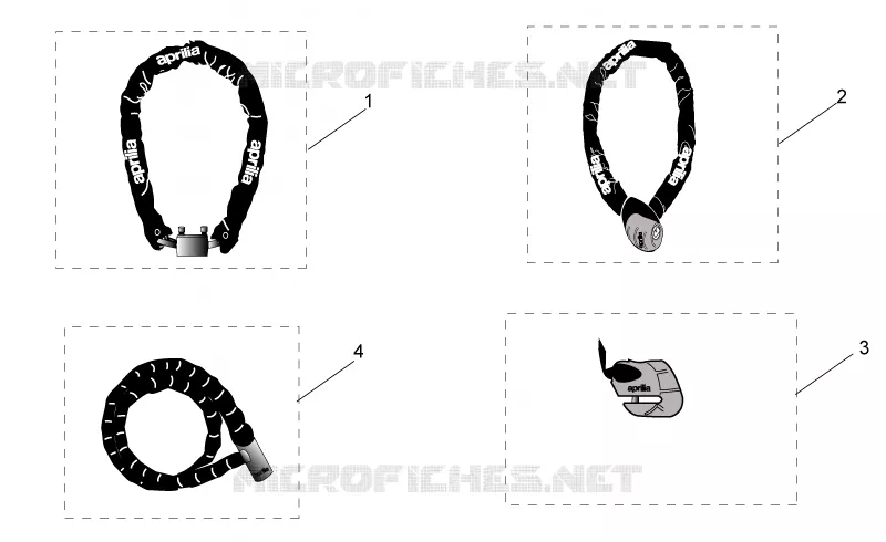 Acc. - Mechanics anti-theft Aprilia APRILIA-SCOOTER 50 SR 2010  SR H2O (IE+Carb.)