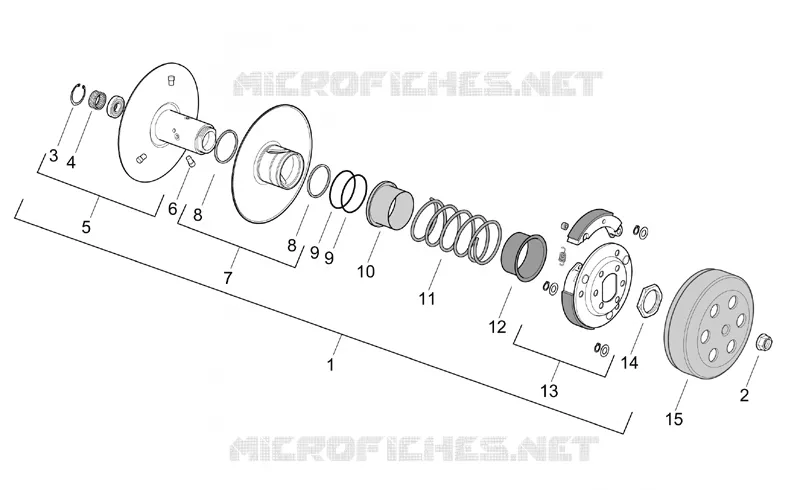 Clutch Aprilia APRILIA-SCOOTER 50 SR 2006  SR H2O (IE+Carb.)