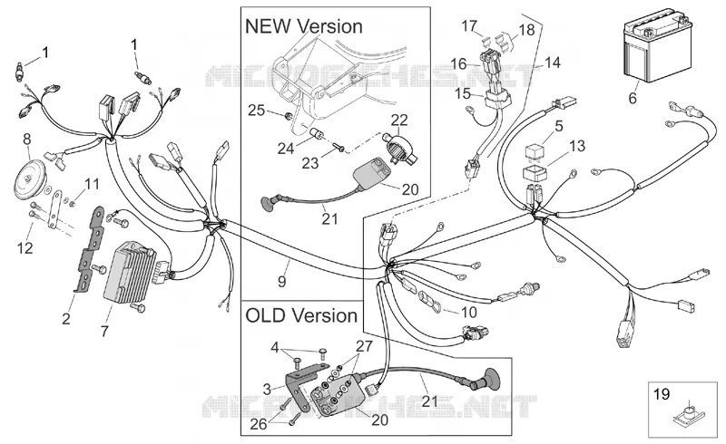 Electrical system II Aprilia APRILIA-SCOOTER 50 SR 2007  SR H2O (IE+Carb.)