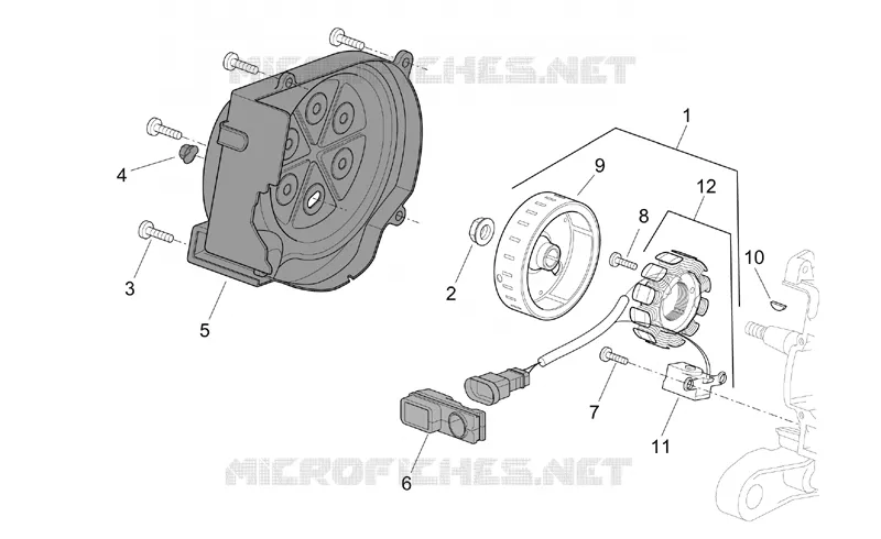 Flywheel Aprilia APRILIA-SCOOTER 50 SR 2007  SR H2O (IE+Carb.)