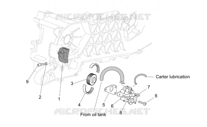 Oil pump Aprilia APRILIA-SCOOTER 50 SR 2010  SR H2O (IE+Carb.)