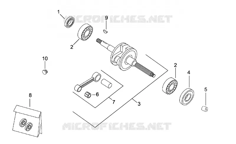 Connecting rod group Aprilia APRILIA-SCOOTER 50 SR 1994  SR H2O