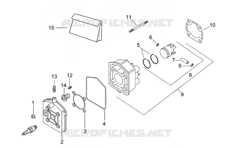 Cylinder head Aprilia APRILIA-SCOOTER 50 SR 1994  SR H2O
